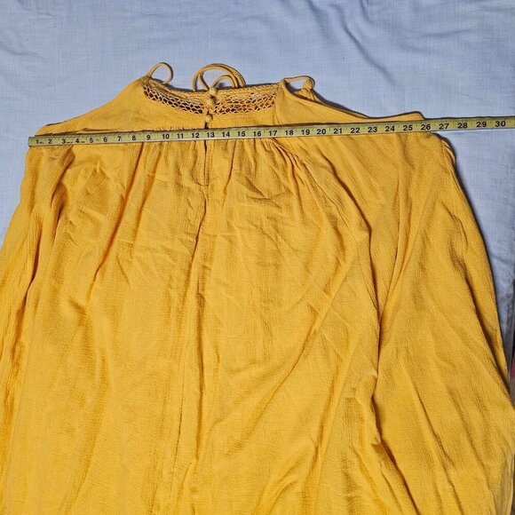 Free People Mancora Midi Relaxed Flared Sun Dress Women Size L Free-Est - Picture 11 of 14